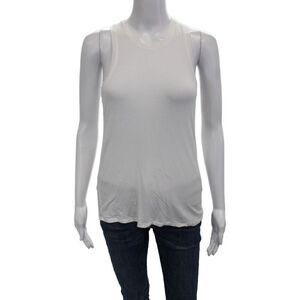Splits 59 Women White Basic Tank Crewneck Size XS
